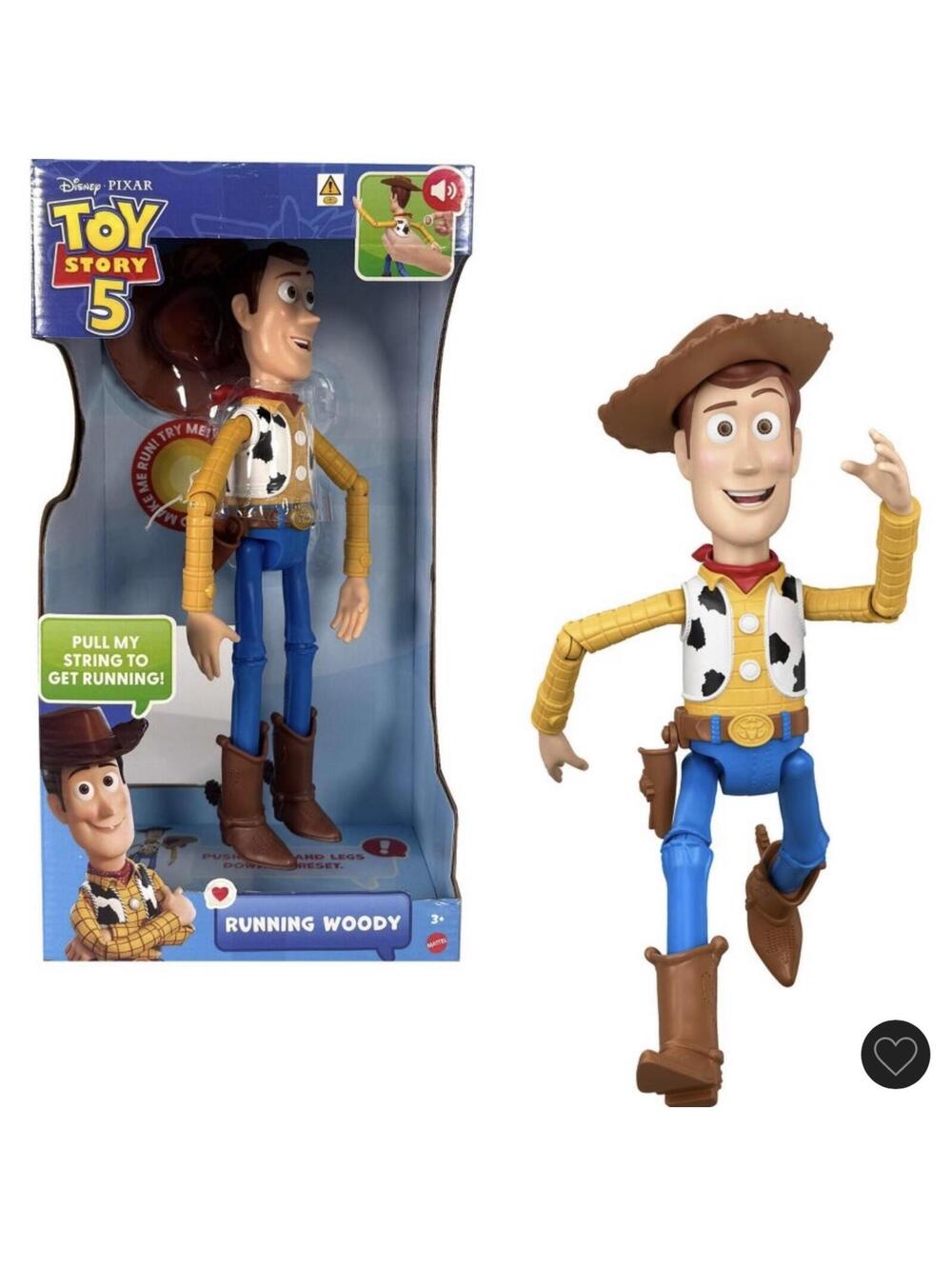 Toy Story 5 Pull String Running Woody Action Figure